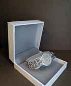 silver watch bracelet